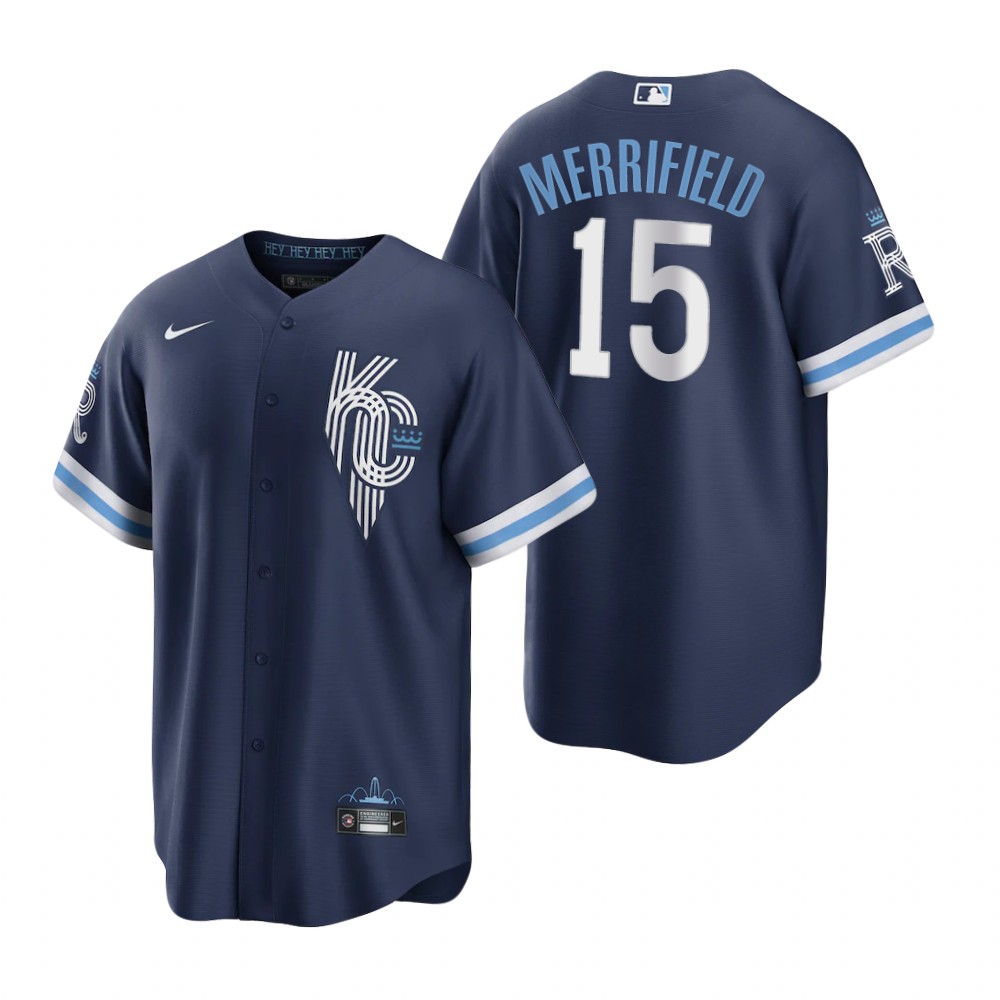 Kansas City Royals Whit Merrifield Navy 2022 City Connect Replica Jersey Kansas City Royals Whit Merrifield Navy 2022 City Connect Replica Jersey