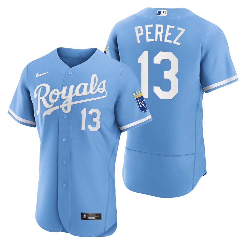 Kansas City Royals Salvador Perez Powder Blue 2022 Authentic Jersey Kansas City Royals Salvador Perez Powder Blue 2022 Authentic Jersey