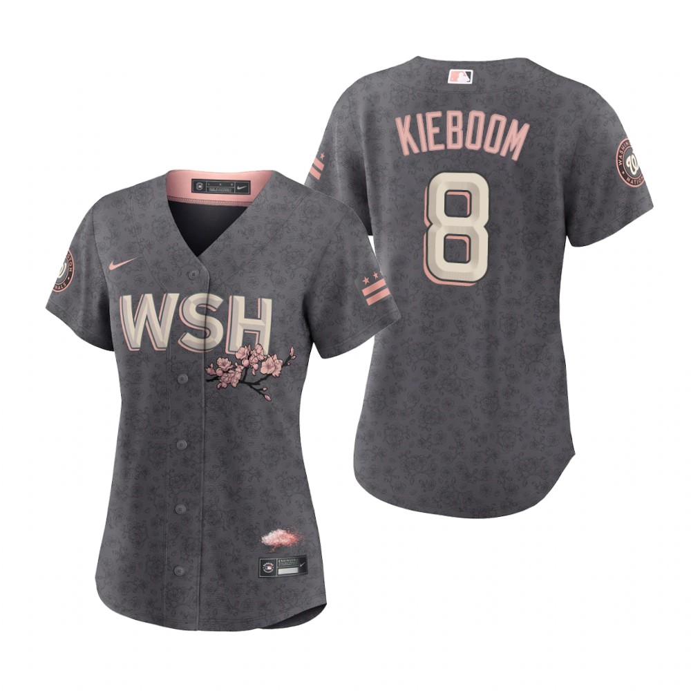 Women Washington Nationals Carter Kieboom Gray 2022 City Connect Replica Jersey Women Washington Nationals Carter Kieboom Gray 2022 City Connect Replica Jersey