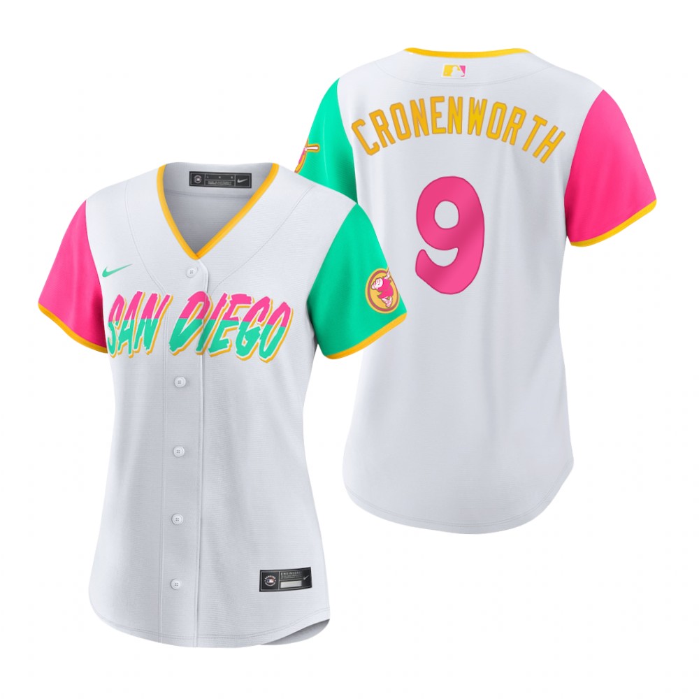 Women San Diego Padres Jake Cronenworth White 2022 City Connect Replica Jersey Women San Diego Padres Jake Cronenworth White 2022 City Connect Replica Jersey