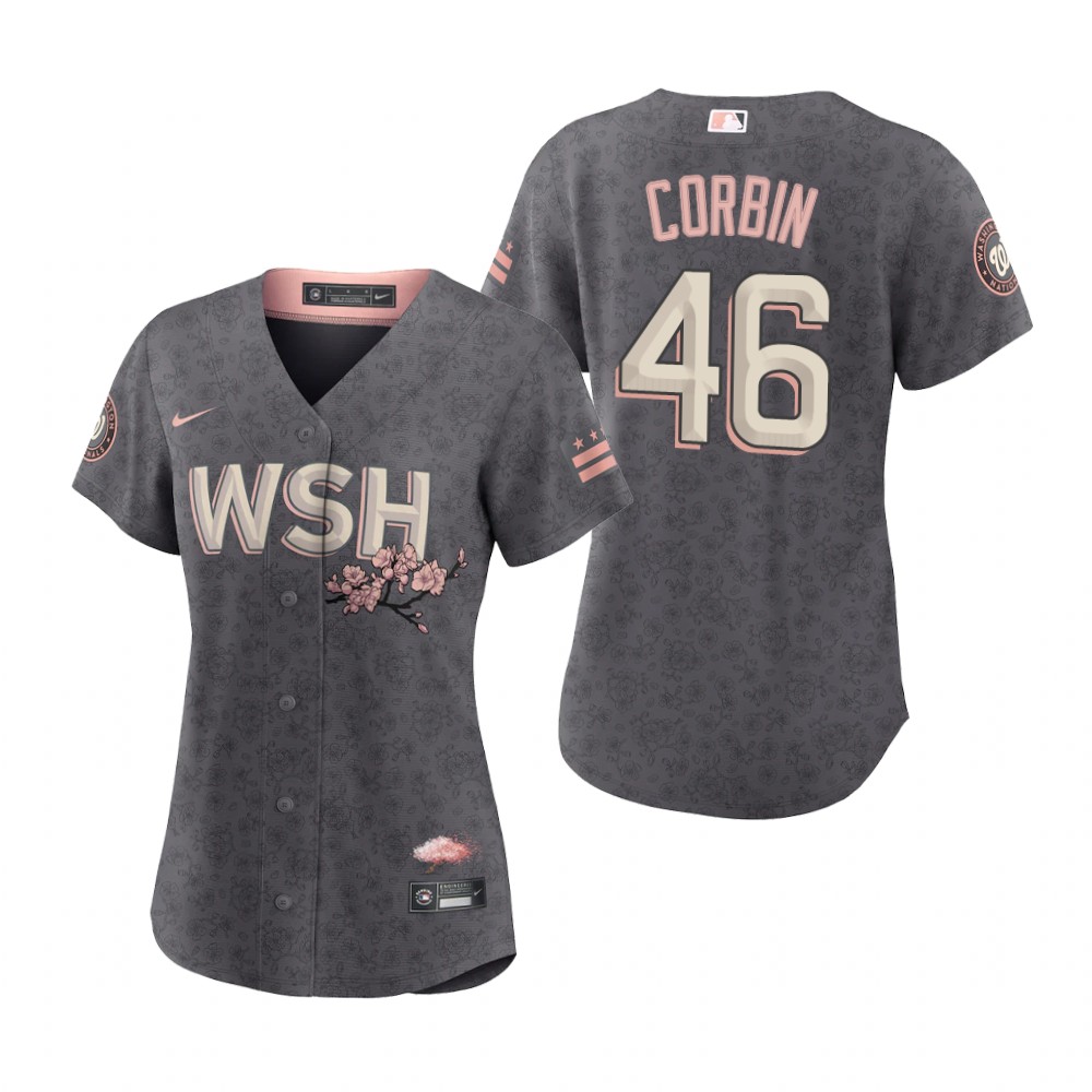 Women Washington Nationals Patrick Corbin Gray 2022 City Connect Replica Jersey Women Washington Nationals Patrick Corbin Gray 2022 City Connect Replica Jersey