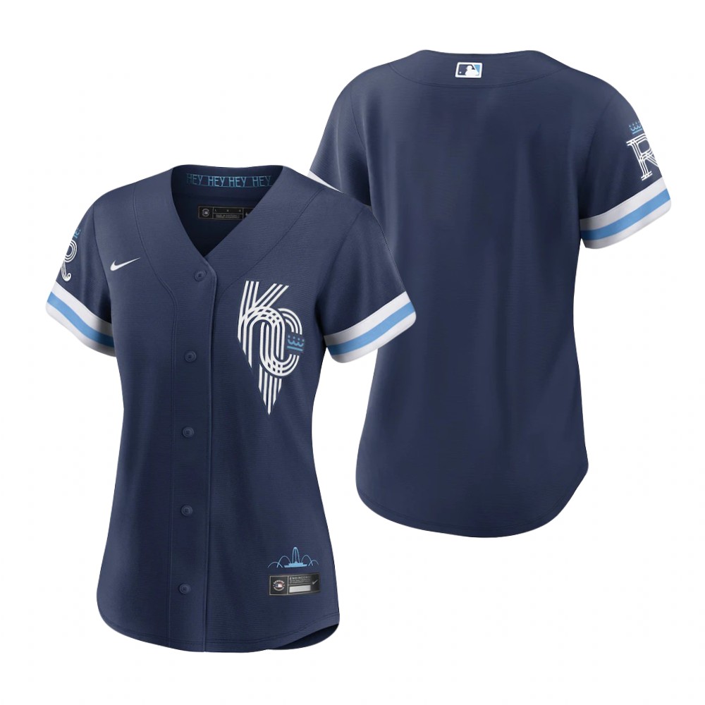 Women Kansas City Royals Navy 2022 City Connect Replica Jersey Women Kansas City Royals Navy 2022 City Connect Replica Jersey