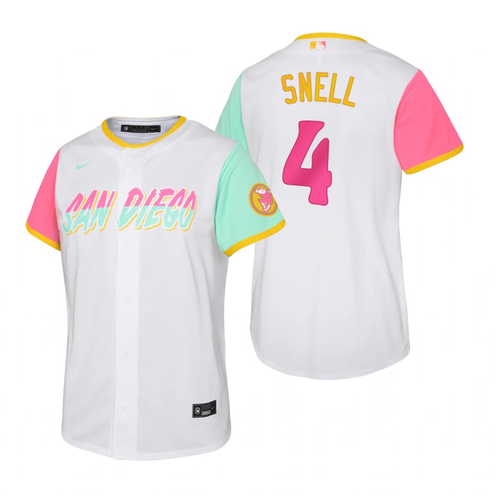 Kids San Diego Padres Blake Snell White 2022 City Connect Replica Jersey Kids San Diego Padres Blake Snell White 2022 City Connect Replica Jersey