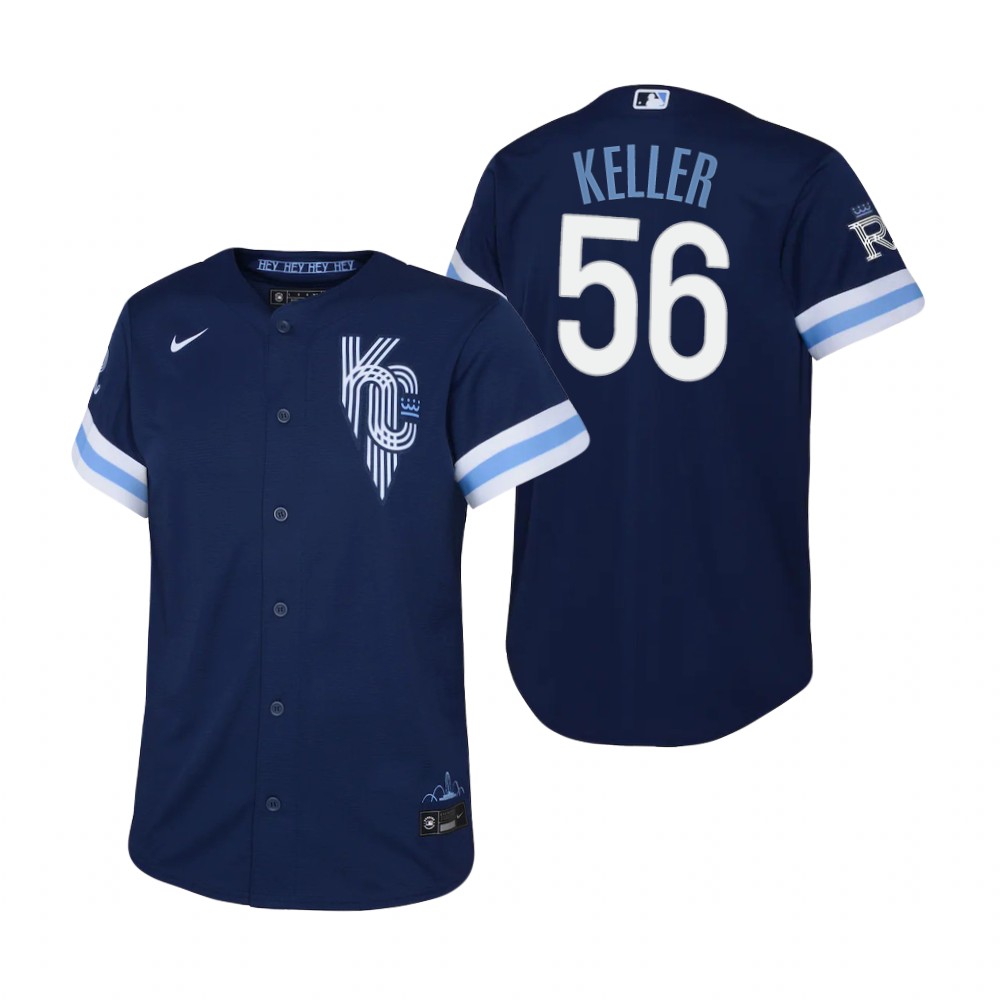 Kids Kansas City Royals Brad Keller Nike Navy 2022 City Connect Replica Jersey Kids Kansas City Royals Brad Keller Nike Navy 2022 City Connect Replica Jersey