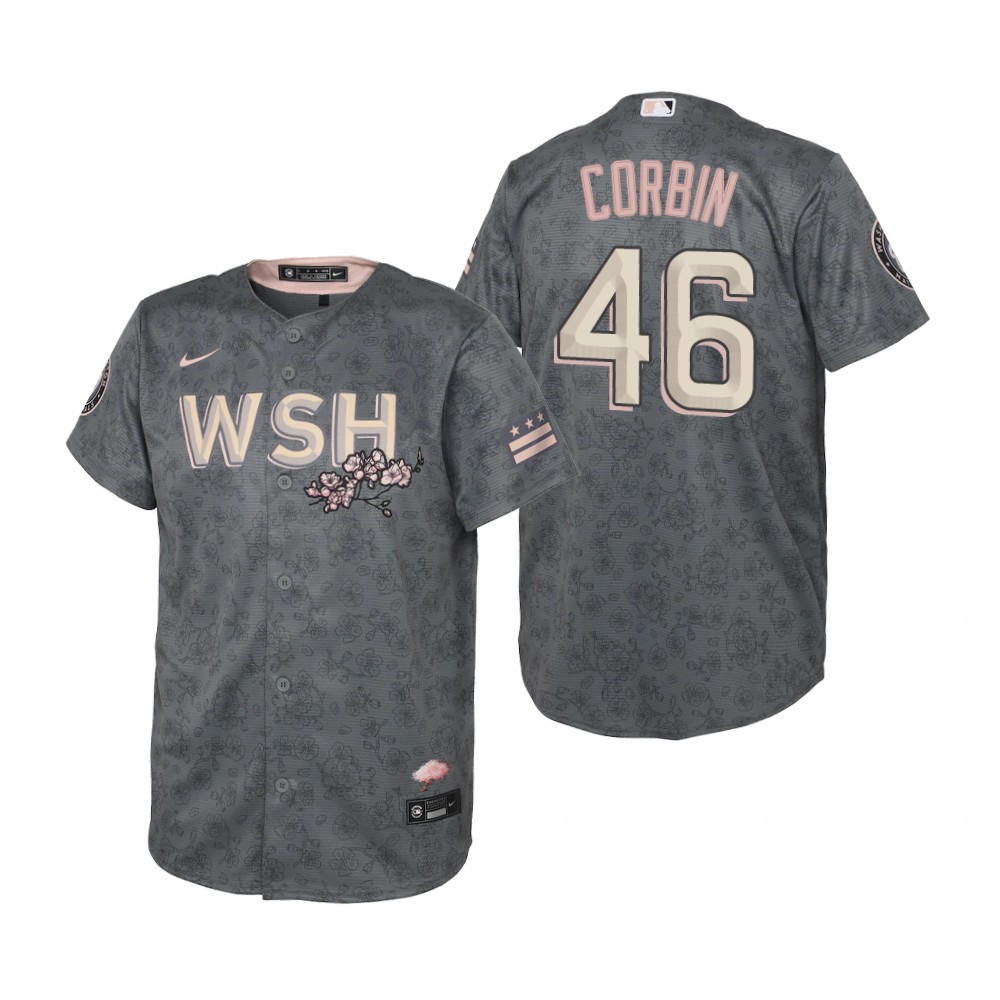 Kids Washington Nationals Patrick Corbin Nike Gray 2022 City Connect Replica Jersey Kids Washington Nationals Patrick Corbin Nike Gray 2022 City Connect Replica Jersey