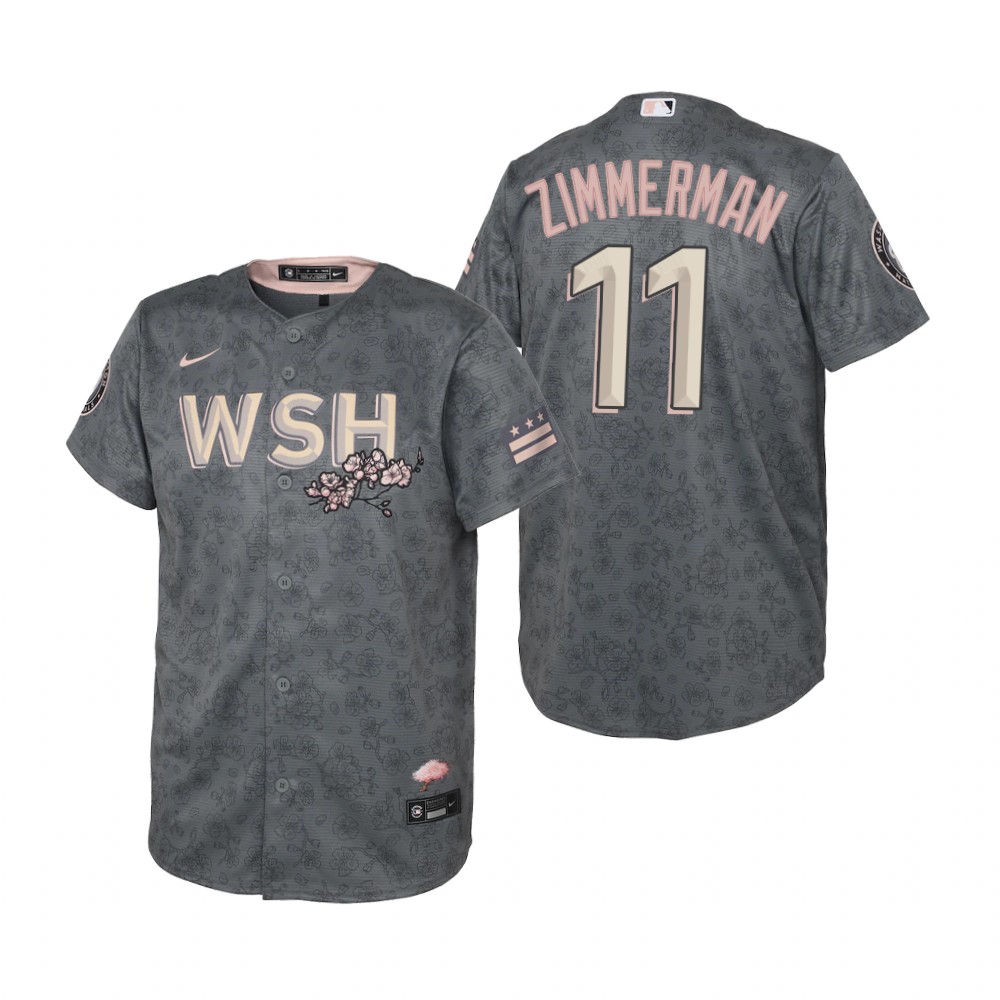 Kids Washington Nationals Ryan Zimmerman Nike Gray 2022 City Connect Replica Jersey Kids Washington Nationals Ryan Zimmerman Nike Gray 2022 City Connect Replica Jersey