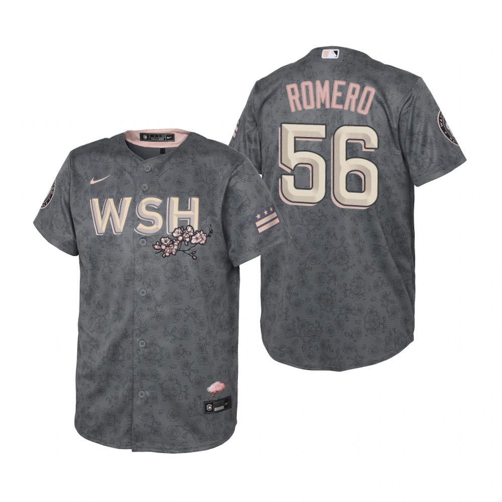 Kids Washington Nationals Seth Romero Nike Gray 2022 City Connect Replica Jersey Kids Washington Nationals Seth Romero Nike Gray 2022 City Connect Replica Jersey