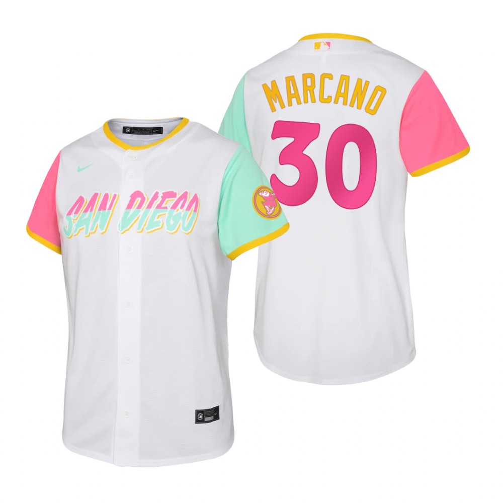 Kids San Diego Padres Tucupita Marcano White 2022 City Connect Replica Jersey Kids San Diego Padres Tucupita Marcano White 2022 City Connect Replica Jersey