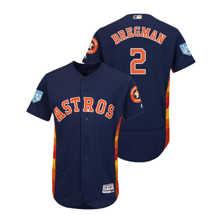 Houston Astros Navy #2 Alex Bregman Flex Base Jersey 2019 Spring Training Houston Astros Navy #2 Alex Bregman Flex Base Jersey 2019 Spring Training