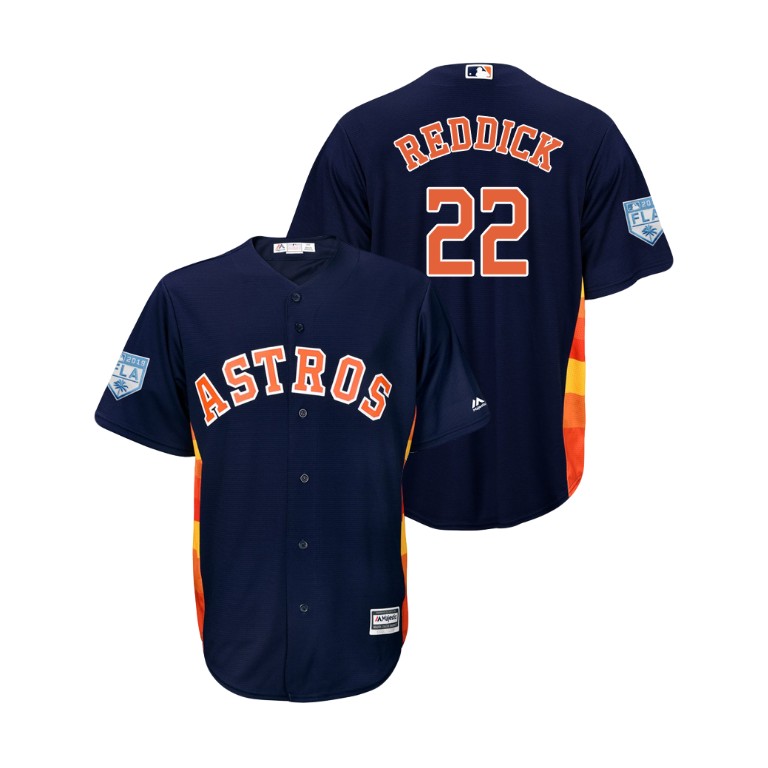 Houston Astros Navy #22 Josh Reddick Cool Base Jersey 2019 Spring Training