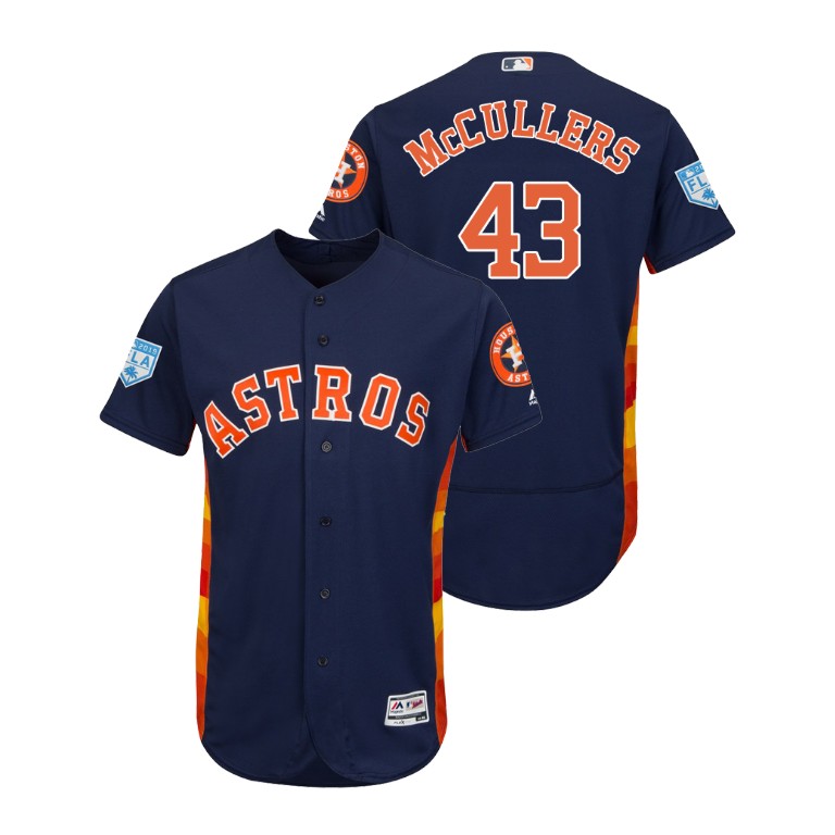 Houston Astros Navy #43 Lance McCullers Flex Base Jersey 2019 Spring Training