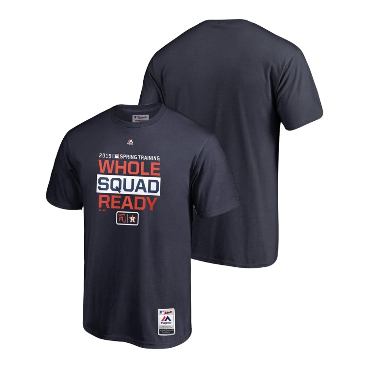 Houston Astros Authentic Collection Navy Majestic T-Shirt 2019 Spring Training