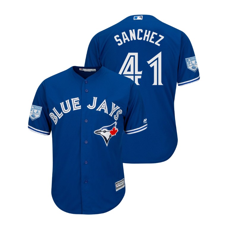 Toronto Blue Jays Royal #41 Aaron Sanchez Cool Base Jersey 2019 Spring Training Toronto Blue Jays Royal #41 Aaron Sanchez Cool Base Jersey 2019 Spring Training