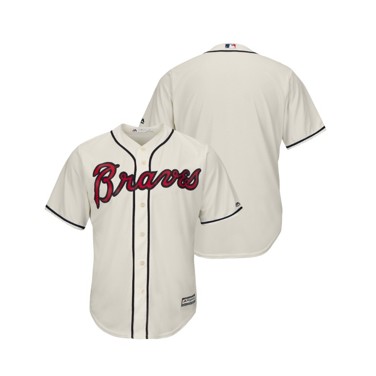 Atlanta Braves Cream 2019 Cool Base Alternate Jersey