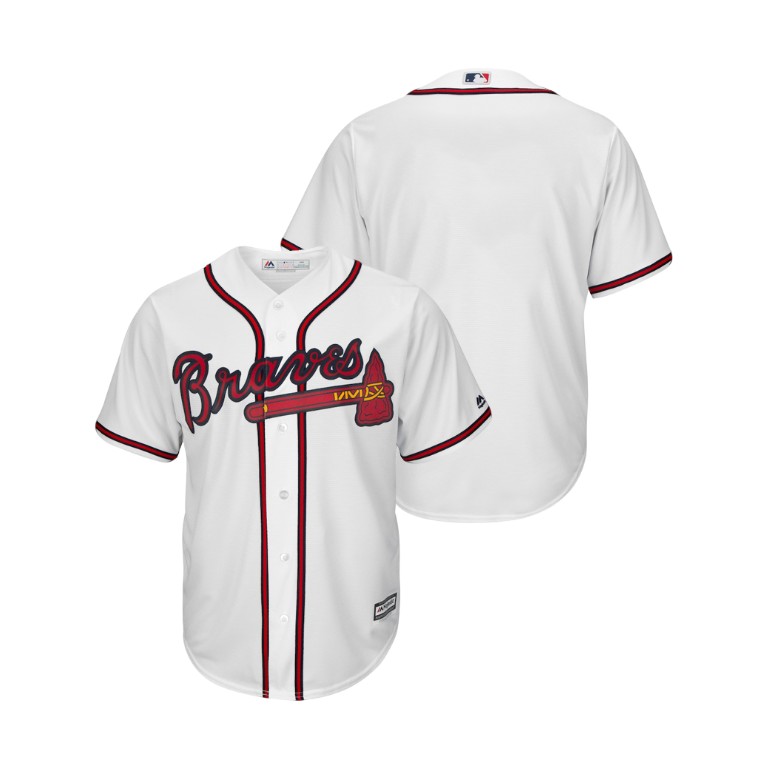 Atlanta Braves White 2019 Cool Base Home Jersey Atlanta Braves White 2019 Cool Base Home Jersey