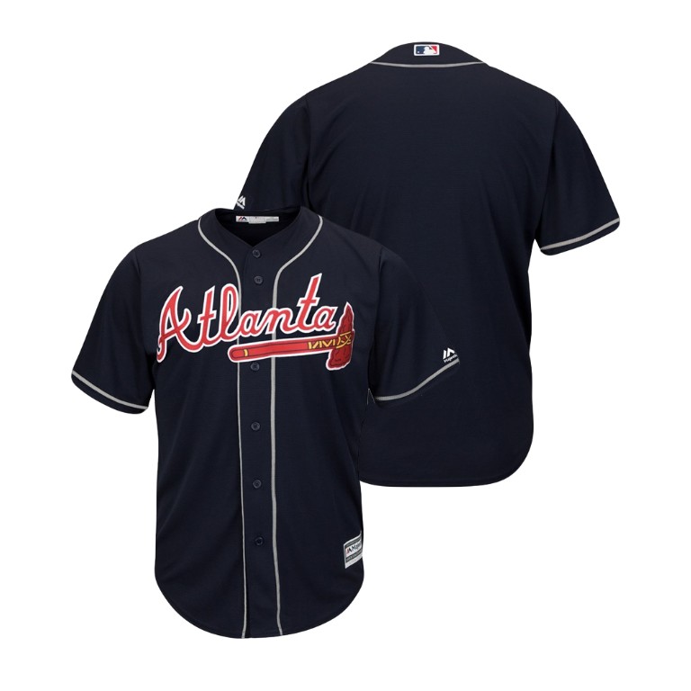 Atlanta Braves Navy 2019 Cool Base Alternate Jersey Atlanta Braves Navy 2019 Cool Base Alternate Jersey