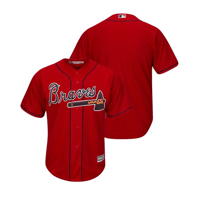 Atlanta Braves Scarlet 2019 Cool Base Alternate Jersey Atlanta Braves Scarlet 2019 Cool Base Alternate Jersey