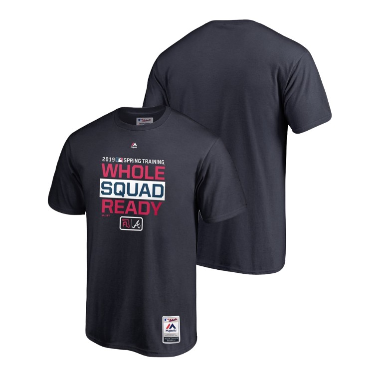Atlanta Braves Authentic Collection Navy Majestic T-Shirt 2019 Spring Training