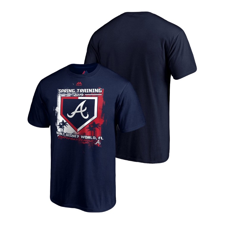 Atlanta Braves Base on Balls Navy Grapefruit League T-Shirt 2019 Spring Training