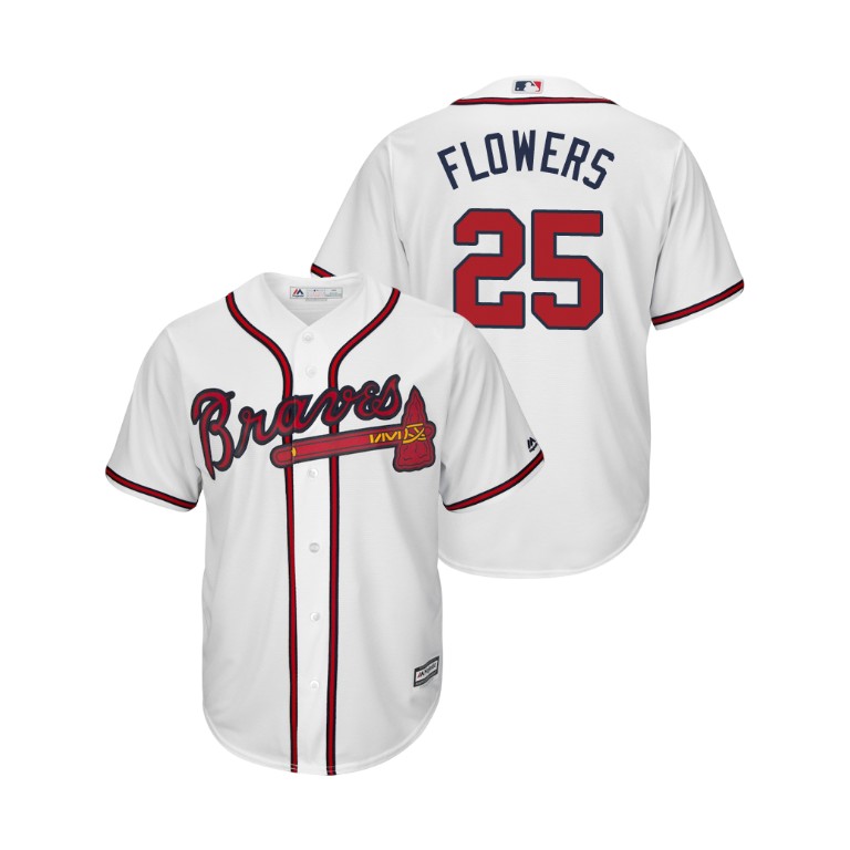 Atlanta Braves White #25 2019 Cool Base Tyler Flowers Home Jersey Atlanta Braves White #25 2019 Cool Base Tyler Flowers Home Jersey