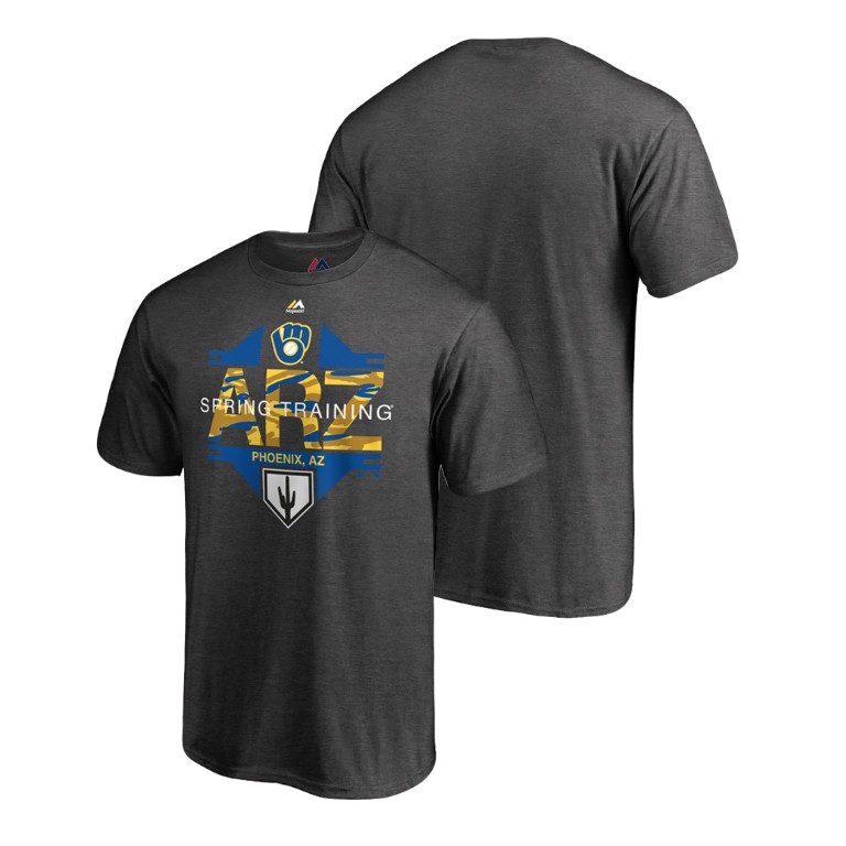 Milwaukee Brewers Cactus League Heather Gray Big & Tall T-Shirt 2019 Spring Training Milwaukee Brewers Cactus League Heather Gray Big & Tall T-Shirt 2019 Spring Training