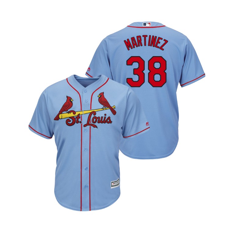 St. Louis Cardinals Horizon Blue #38 2019 Cool Base Jose Martinez Alternate Jersey St. Louis Cardinals Horizon Blue #38 2019 Cool Base Jose Martinez Alternate Jersey