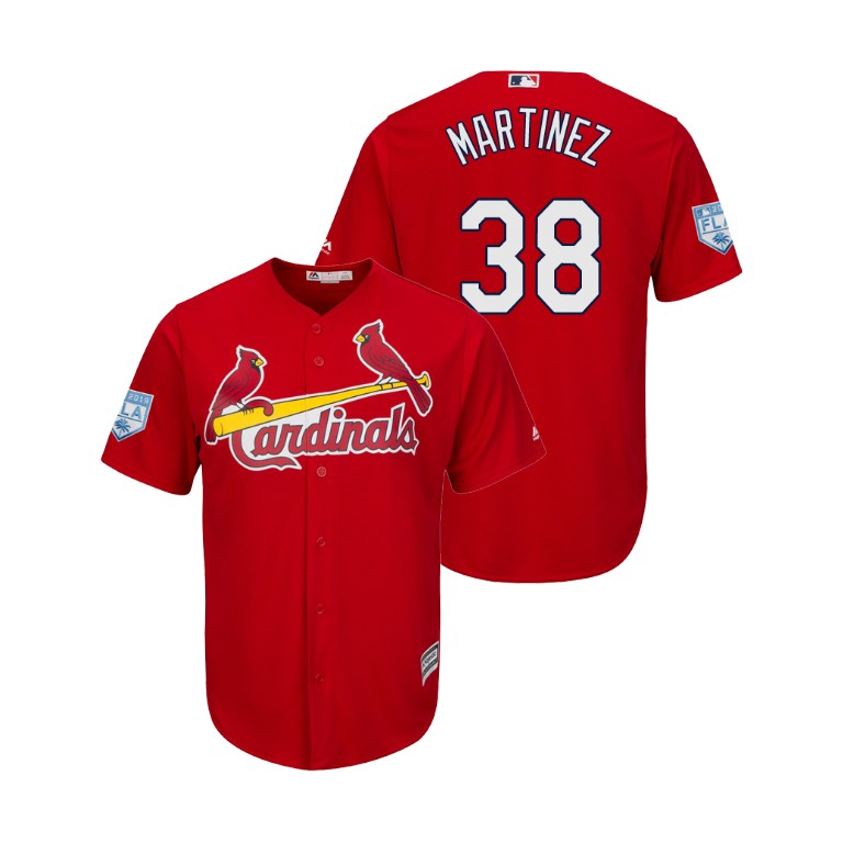 St. Louis Cardinals Scarlet #38 Jose Martinez Cool Base Jersey 2019 Spring Training St. Louis Cardinals Scarlet #38 Jose Martinez Cool Base Jersey 2019 Spring Training
