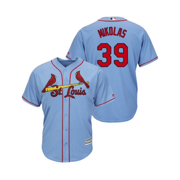 St. Louis Cardinals Horizon Blue #39 2019 Cool Base Miles Mikolas Alternate Jersey