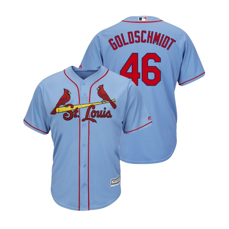 St. Louis Cardinals Horizon Blue #46 2019 Cool Base Paul Goldschmidt Alternate Jersey