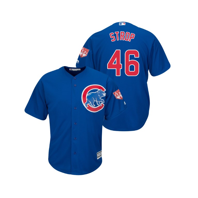 Chicago Cubs Royal #46 Pedro Strop Cool Base Jersey 2019 Spring Training Chicago Cubs Royal #46 Pedro Strop Cool Base Jersey 2019 Spring Training