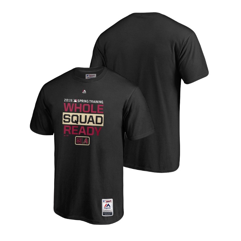 Arizona Diamondbacks Authentic Collection Black Majestic T-Shirt 2019 Spring Training Arizona Diamondbacks Authentic Collection Black Majestic T-Shirt 2019 Spring Training