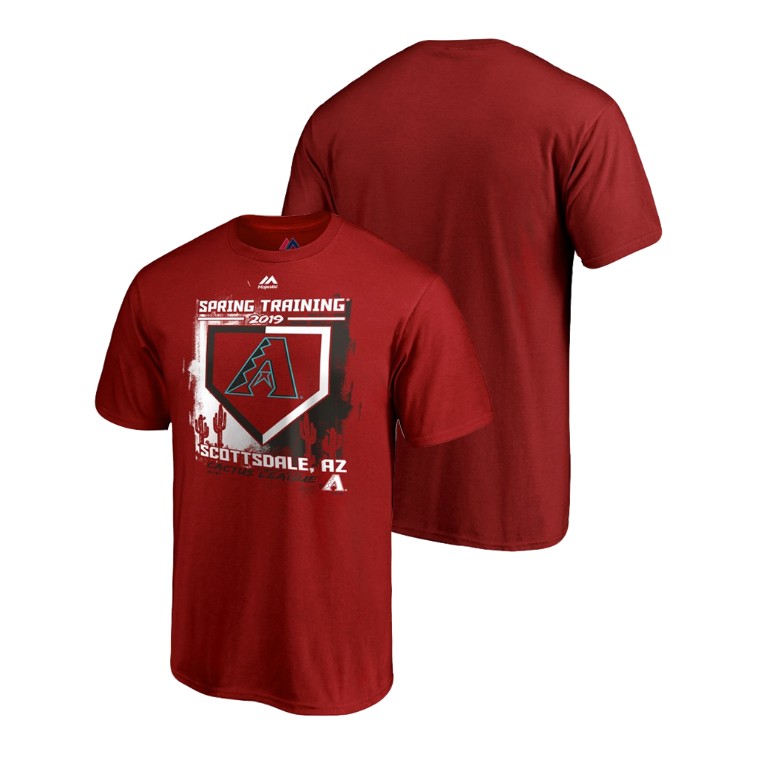 Arizona Diamondbacks Base on Balls Scarlet Cactus League T-Shirt 2019 Spring Training Arizona Diamondbacks Base on Balls Scarlet Cactus League T-Shirt 2019 Spring Training