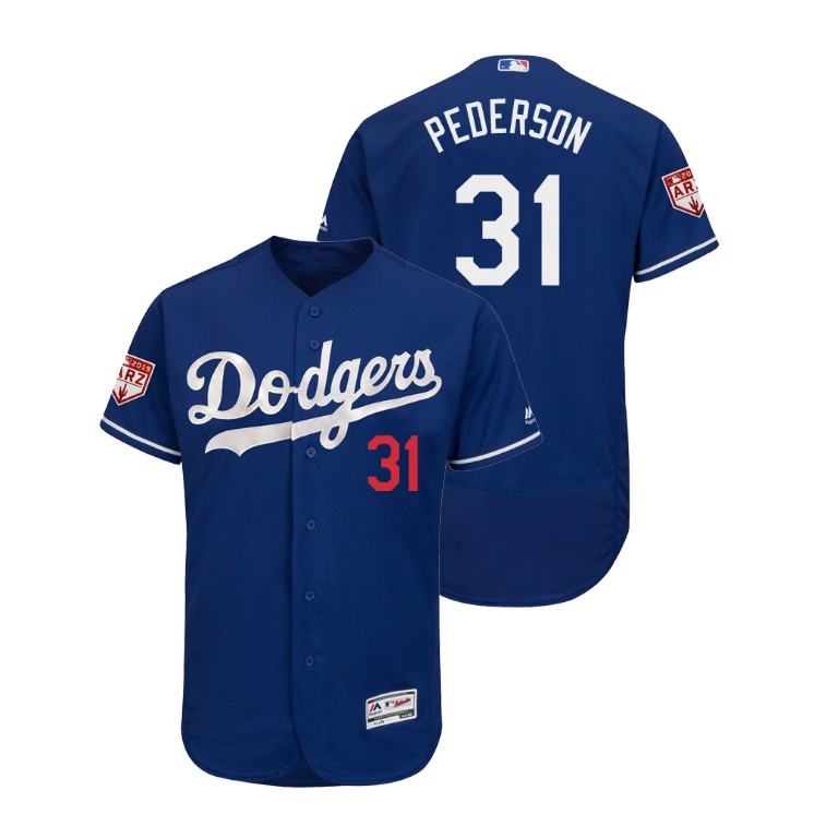 Los Angeles Dodgers Royal #31 Joc Pederson Flex Base Jersey 2019 Spring Training