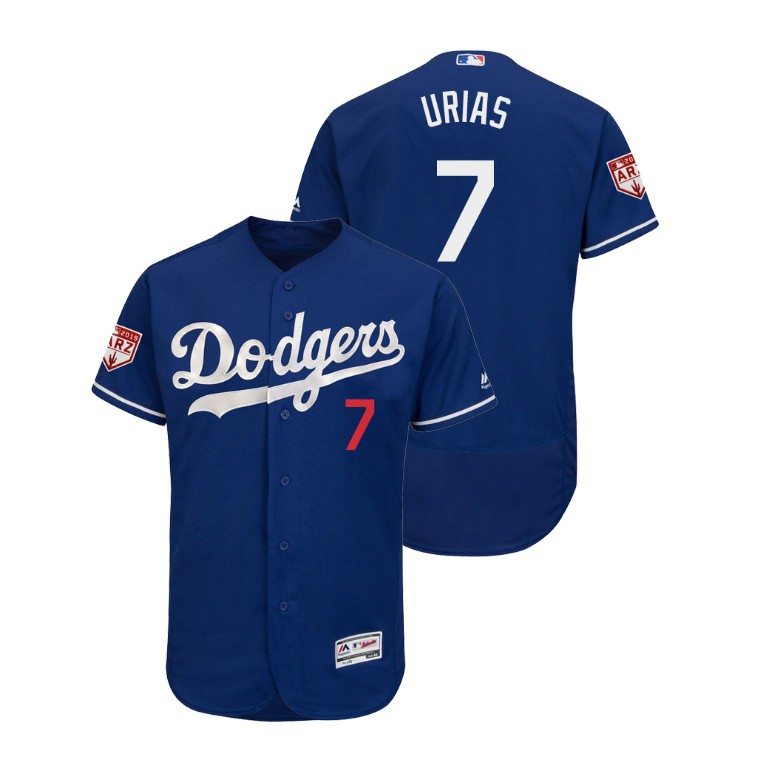 Los Angeles Dodgers Royal #7 Julio Urias Flex Base Jersey 2019 Spring Training Los Angeles Dodgers Royal #7 Julio Urias Flex Base Jersey 2019 Spring Training