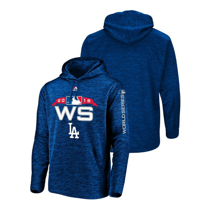 Los Angeles Dodgers Streak Fleece Royal Bound Authentic Collection Hoodie 2018 World Series