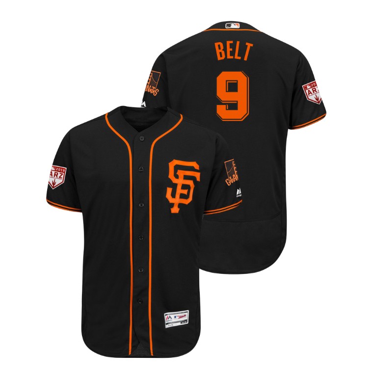 San Francisco Giants Black #9 Brandon Belt Flex Base Jersey 2019 Spring Training San Francisco Giants Black #9 Brandon Belt Flex Base Jersey 2019 Spring Training