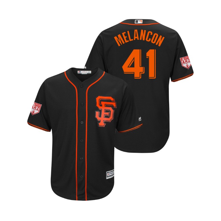 San Francisco Giants Black #41 Mark Melancon Cool Base Jersey 2019 Spring Training San Francisco Giants Black #41 Mark Melancon Cool Base Jersey 2019 Spring Training