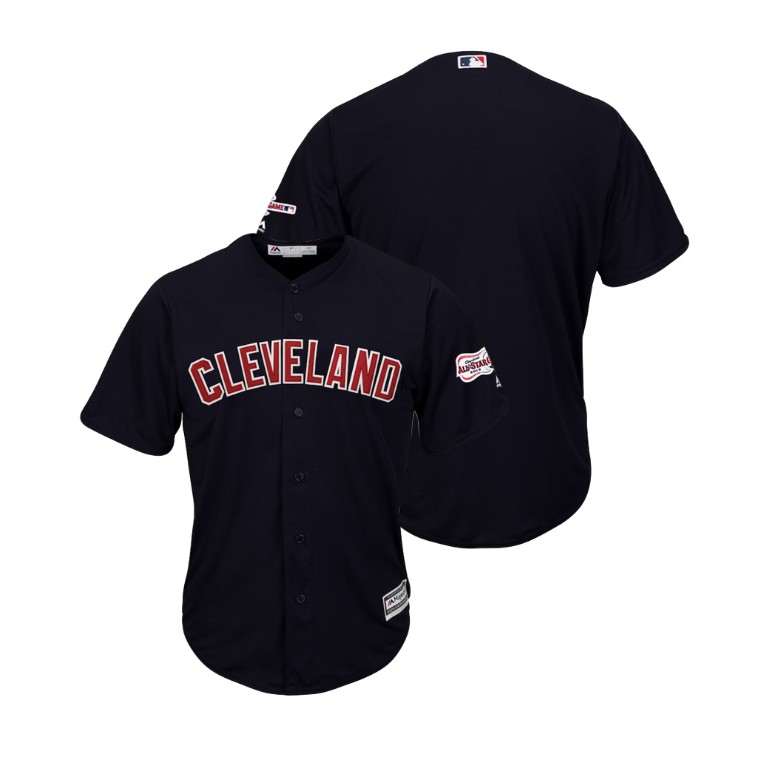 Cleveland Indians Navy 2019 All-Star Game Patch Cool Base Jersey Cleveland Indians Navy 2019 All-Star Game Patch Cool Base Jersey