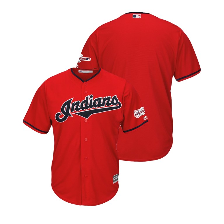 Cleveland Indians Scarlet 2019 All-Star Game Patch Cool Base Jersey Cleveland Indians Scarlet 2019 All-Star Game Patch Cool Base Jersey