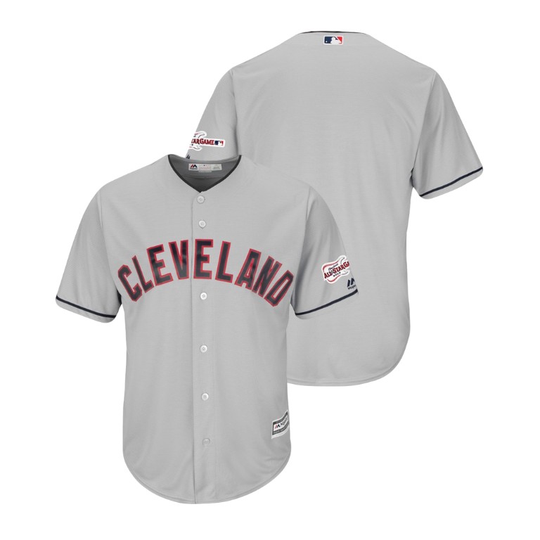 Cleveland Indians Gray 2019 All-Star Game Patch Cool Base Jersey