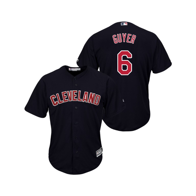 Cleveland Indians Navy #6 2019 Cool Base Brandon Guyer Alternate Jersey Cleveland Indians Navy #6 2019 Cool Base Brandon Guyer Alternate Jersey