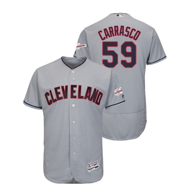 Cleveland Indians 2019 All-Star Game Patch Gray #59 Carlos Carrasco Flex Base Jersey Cleveland Indians 2019 All-Star Game Patch Gray #59 Carlos Carrasco Flex Base Jersey