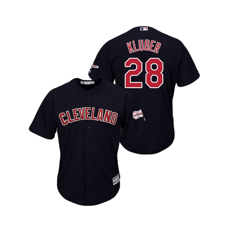 Cleveland Indians 2019 All-Star Game Patch Navy #28 Corey Kluber Cool Base Jersey Cleveland Indians 2019 All-Star Game Patch Navy #28 Corey Kluber Cool Base Jersey