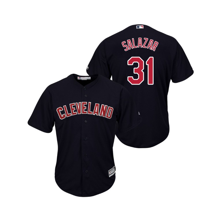 Cleveland Indians Navy #31 2019 Cool Base Danny Salazar Alternate Jersey