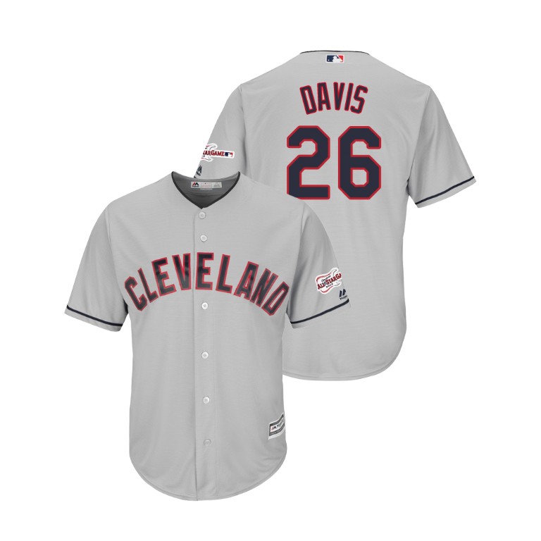 Cleveland Indians 2019 All-Star Game Patch Gray #26 Rajai Davis Cool Base Jersey