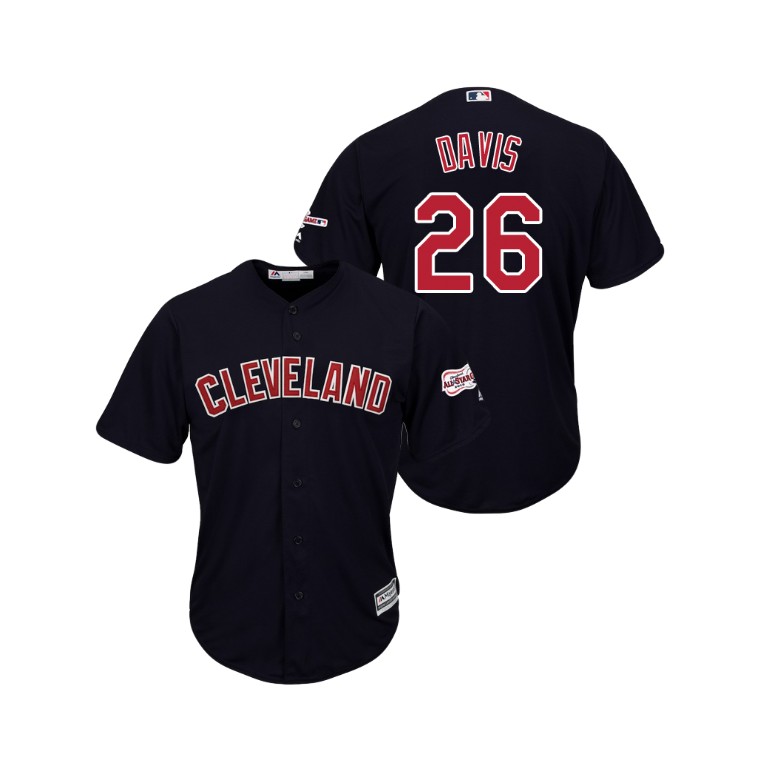 Cleveland Indians 2019 All-Star Game Patch Navy #26 Rajai Davis Cool Base Jersey