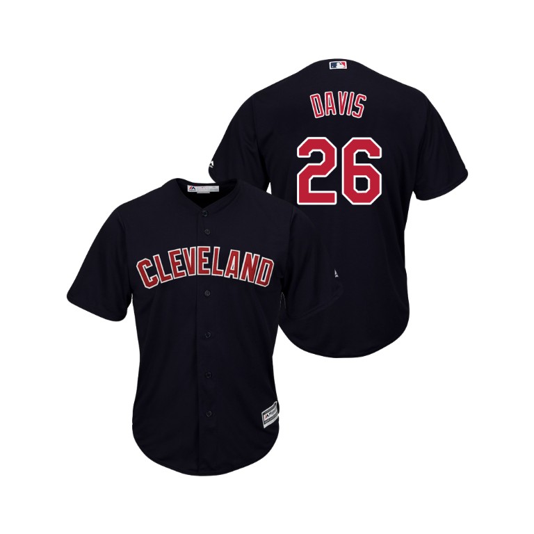 Cleveland Indians Navy #26 2019 Cool Base Rajai Davis Alternate Jersey