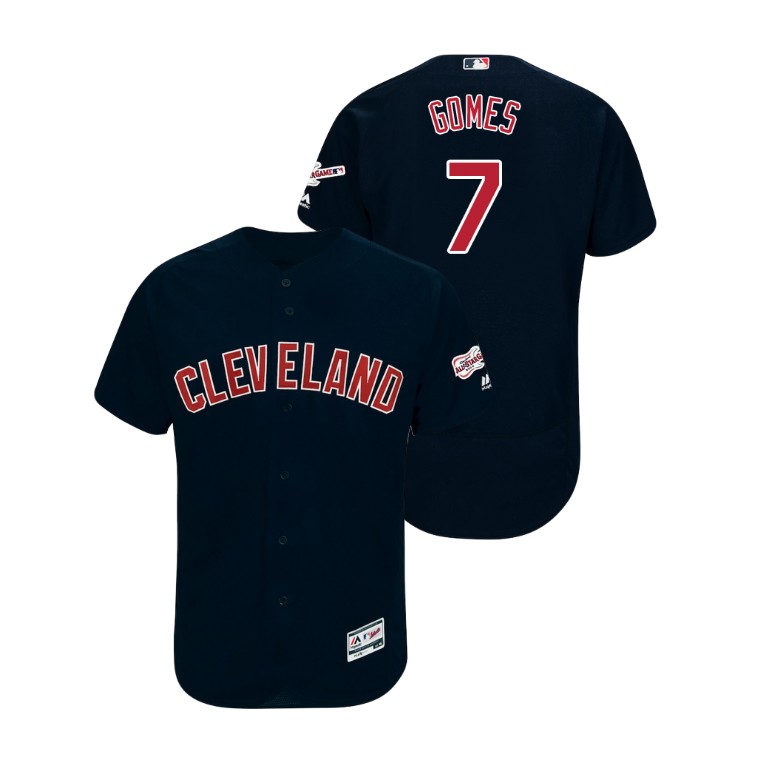 Cleveland Indians 2019 All-Star Game Patch Navy #7 Yan Gomes Flex Base Jersey Cleveland Indians 2019 All-Star Game Patch Navy #7 Yan Gomes Flex Base Jersey