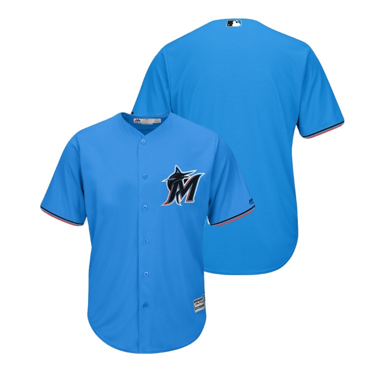 Miami Marlins Blue 2019 Cool Base Alternate Jersey