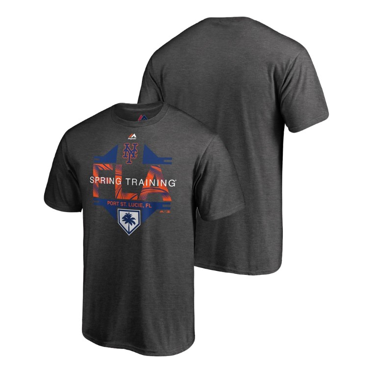 New York Mets Grapefruit League Heather Gray Big & Tall T-Shirt 2019 Spring Training New York Mets Grapefruit League Heather Gray Big & Tall T-Shirt 2019 Spring Training